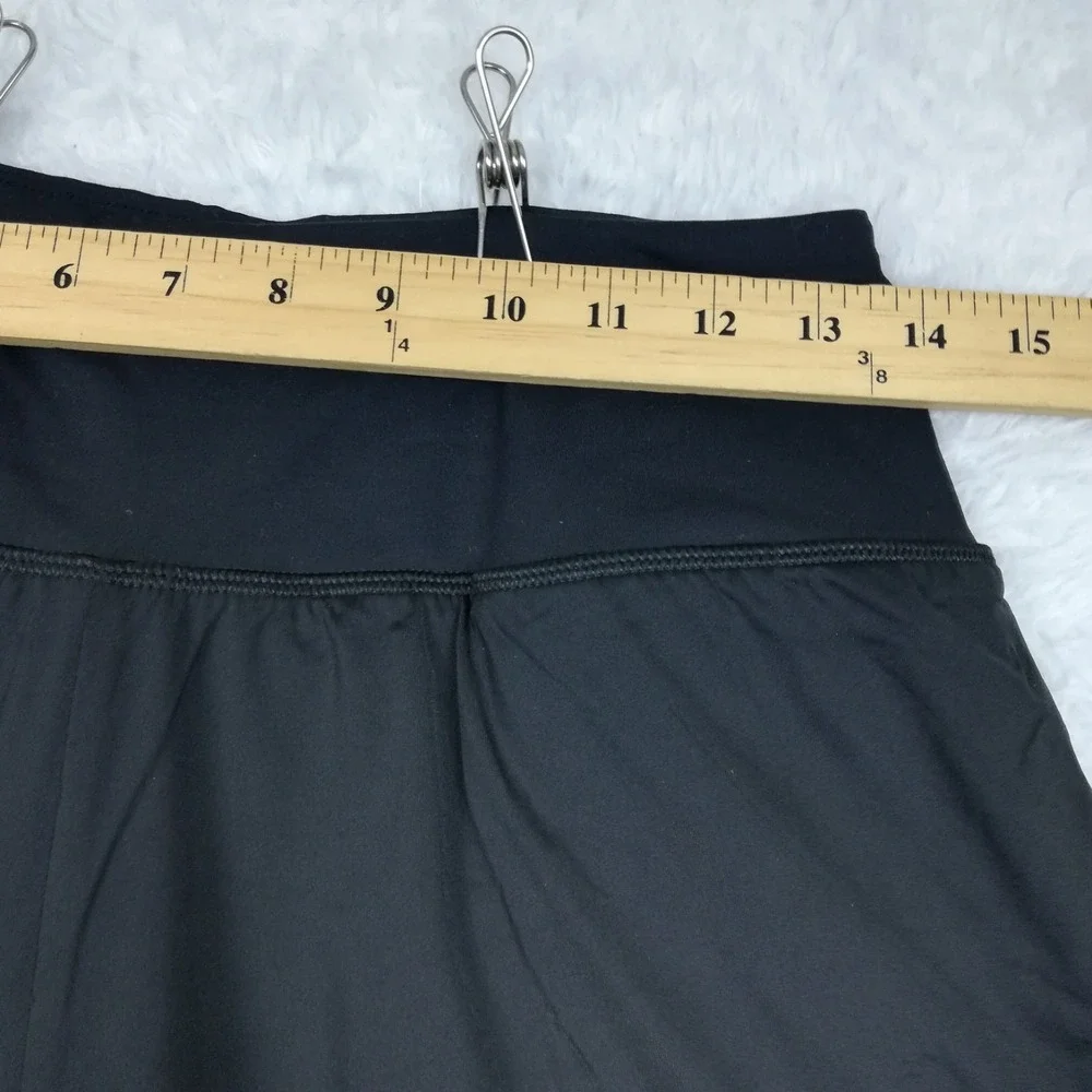 Spyder Womens Shorts Active Black Running Yoga 2-in-1 Dual Layered Comfort M
